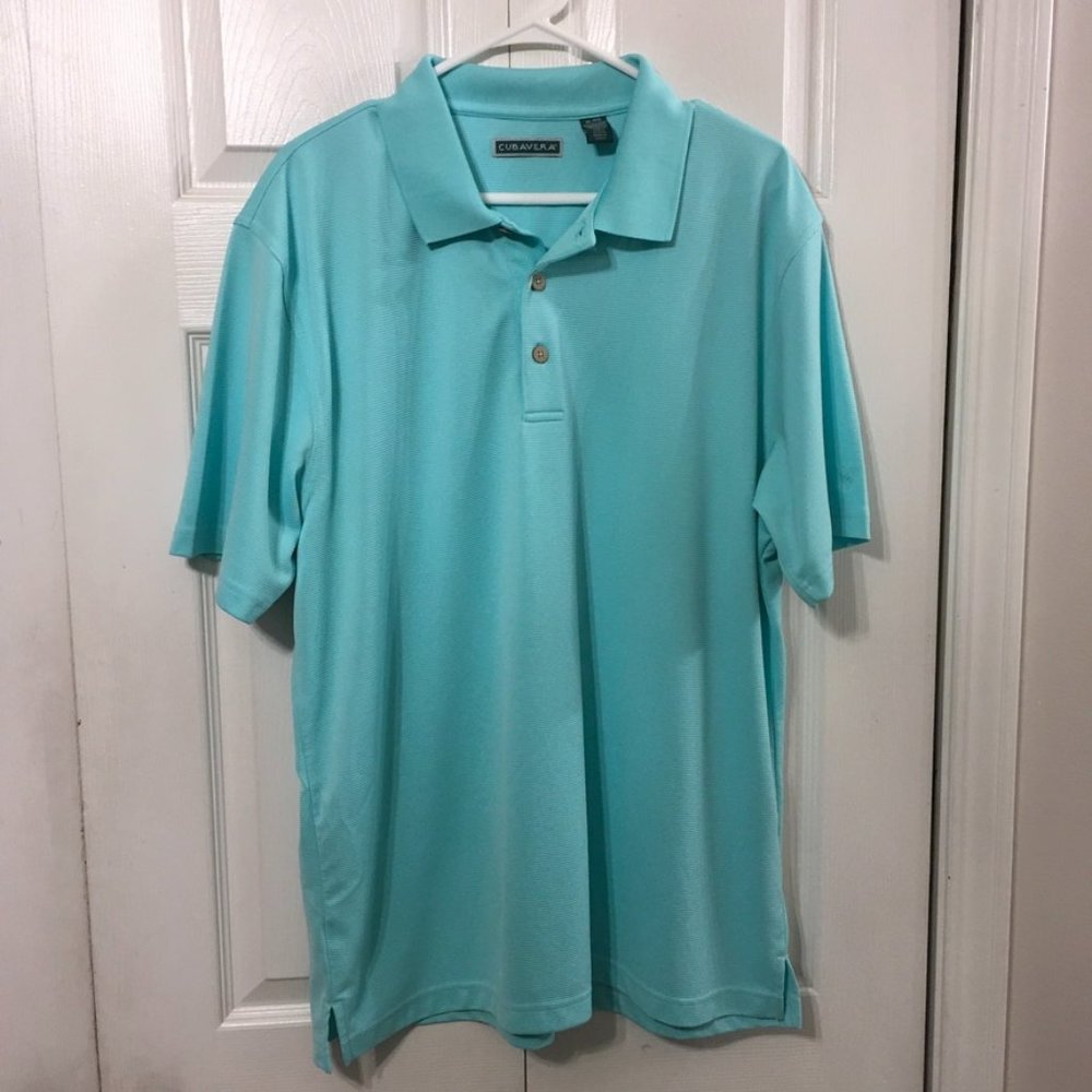 Cubavera Men's Textured Performance Polo Shirt